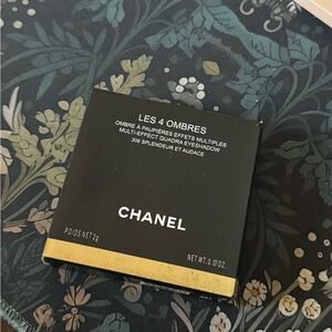 CHANEL Les 4 Ombres Eyeshadow Palette - Black and Gold Accents